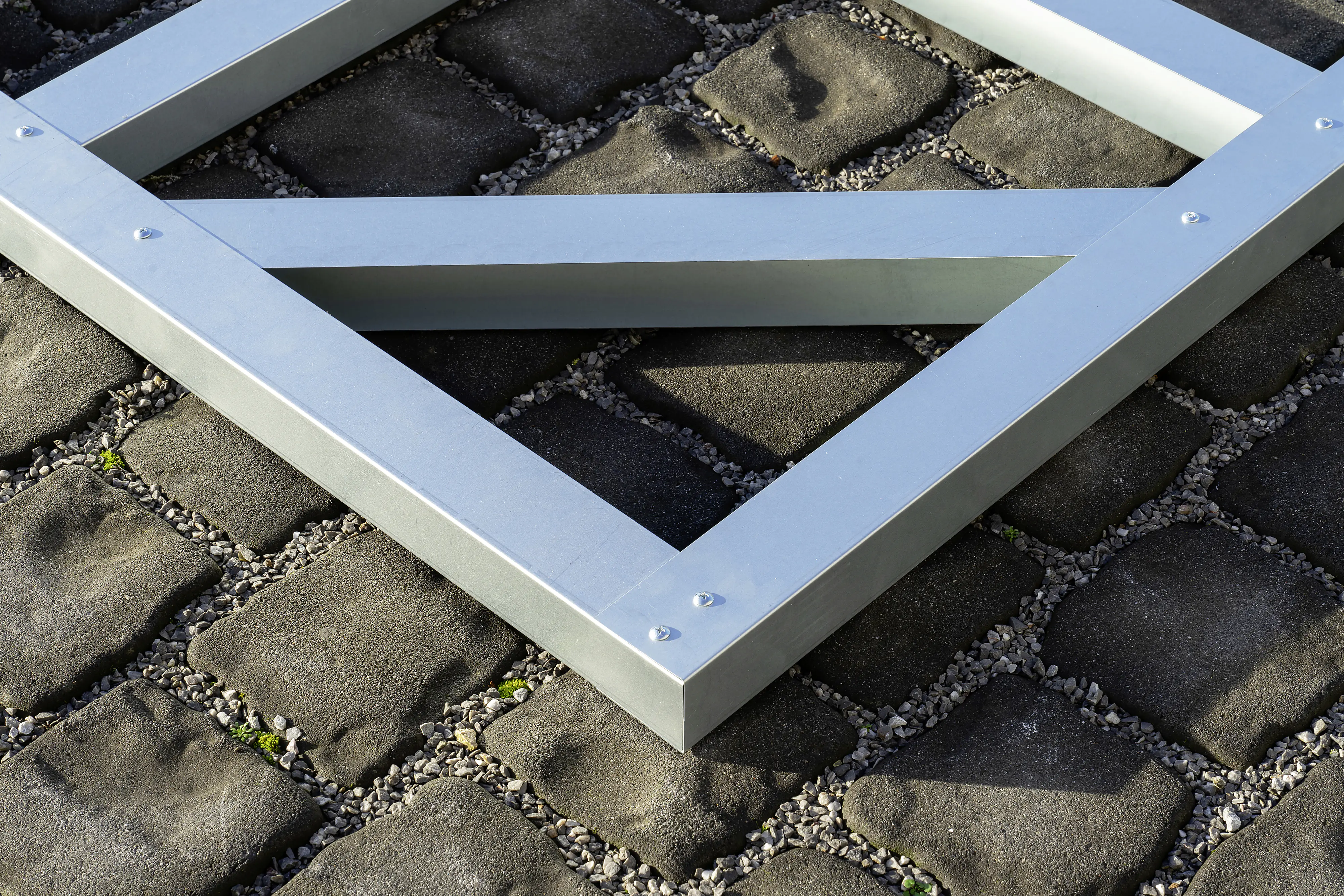 Globel Fundamentbodenrahmen 6 x 4 zu Gerätehaus Skillion 64