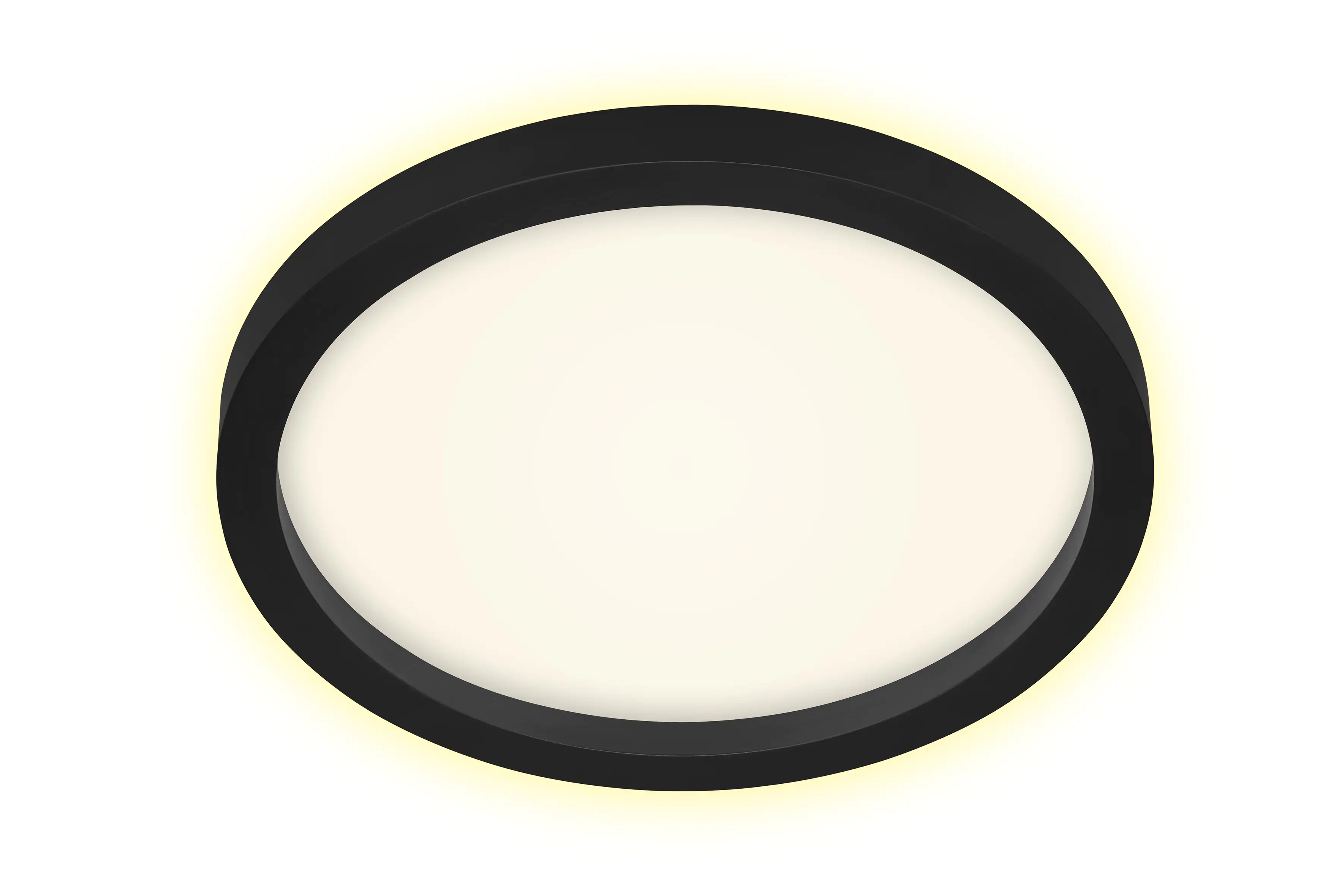 Briloner LED Panel Cadre schwarz Ø 29,7 cm warmweiß, Backlight-Effekt