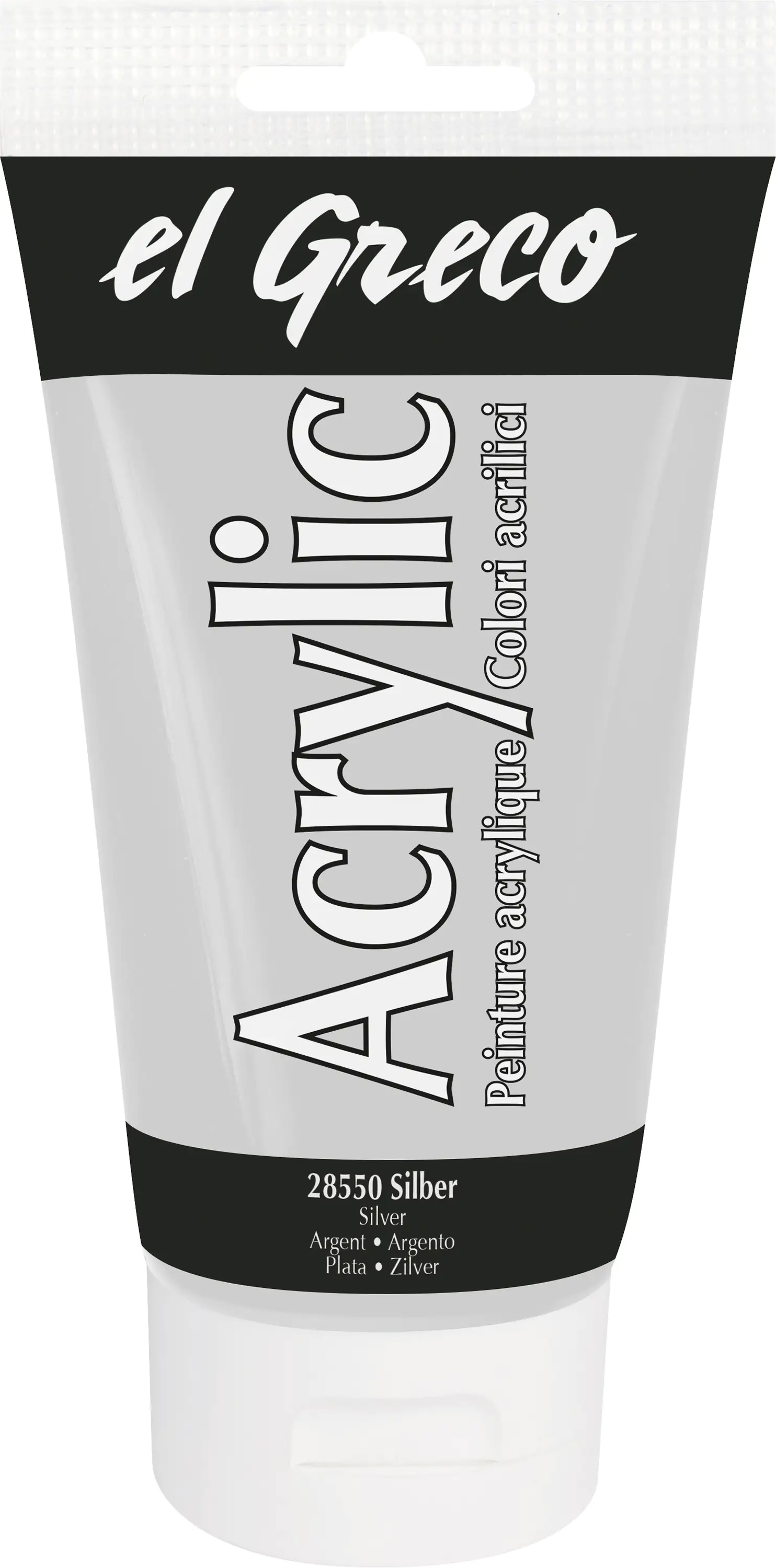 4000798285500_1530205 Kreul el Greco Acrylic Tube silber 150 ml