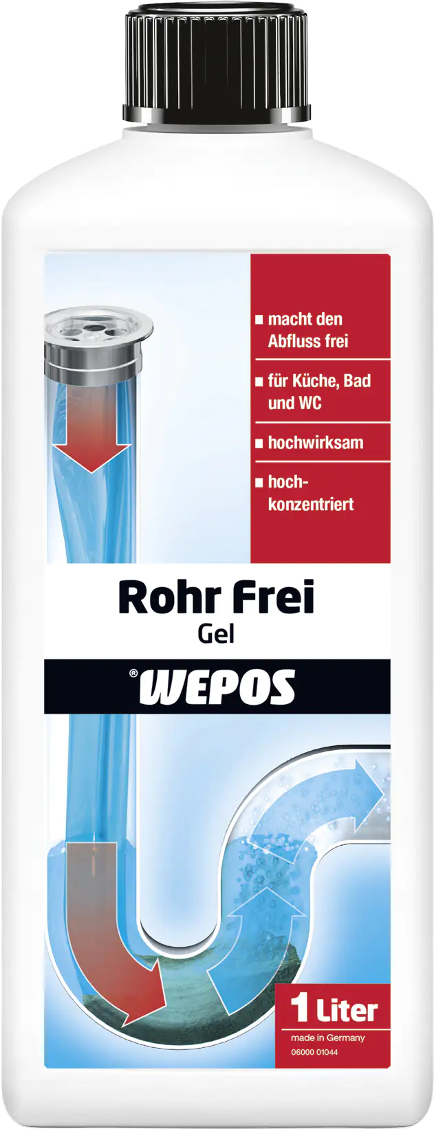 Wepos Rohrfreigel für Küche und Bad 1 L Wepos Rohrfreigel für Küche und Bad 1 L