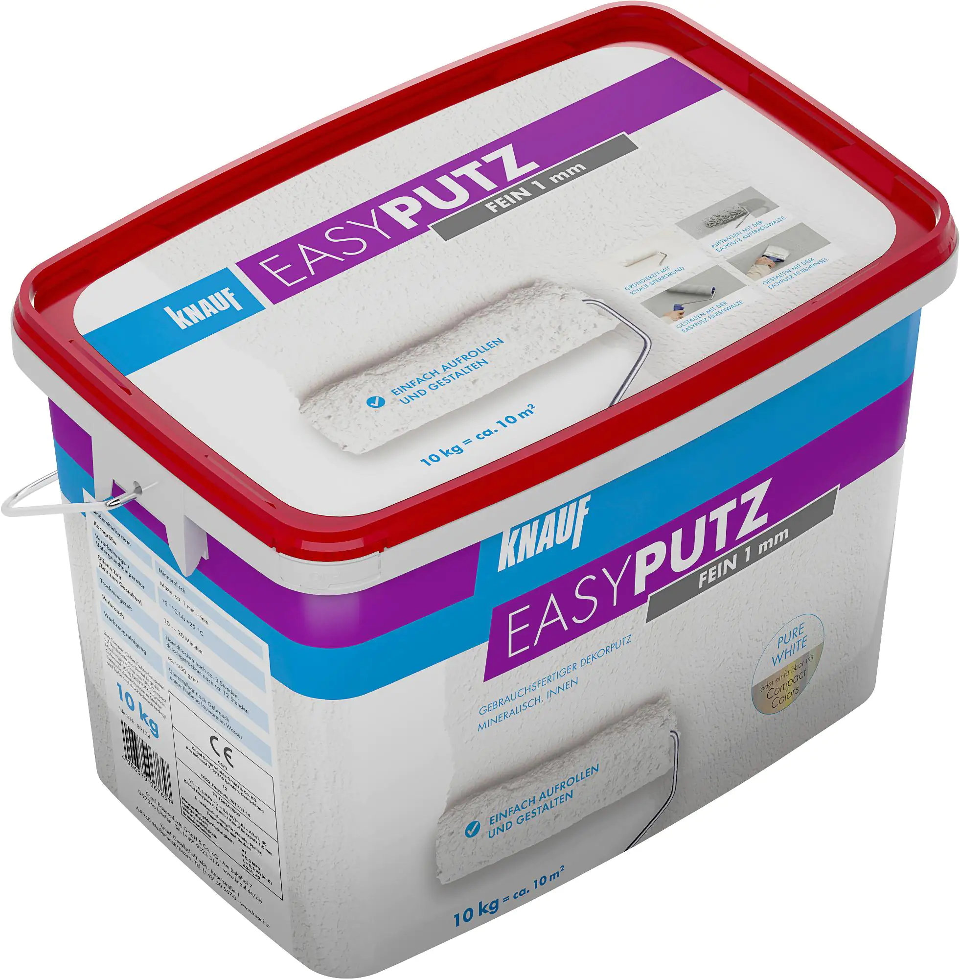 Knauf EasyPutz 10 kg 1 mm fein schneeweiß Knauf EasyPutz 10 kg 1 mm fein schneeweiß