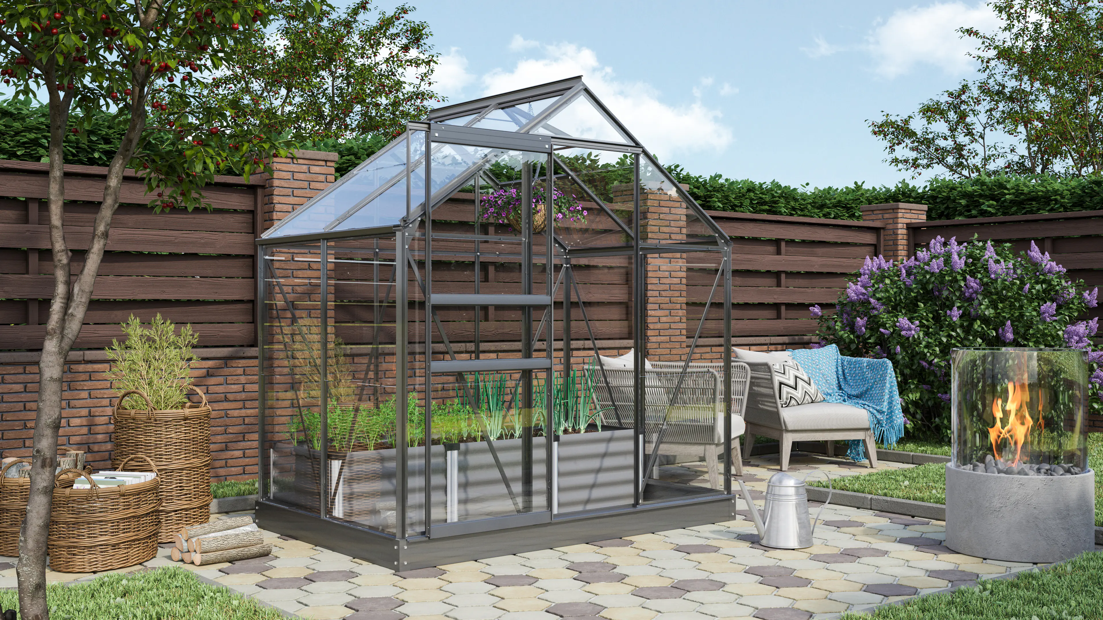 Vitavia Gewächshaus Venus 2500 192 x 130 cm 3 mm ESG