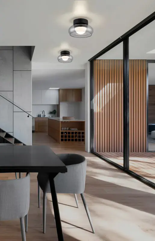 Globo Deckenleuchte Carlene 20 x 10 cm Ø x H schwarz matt