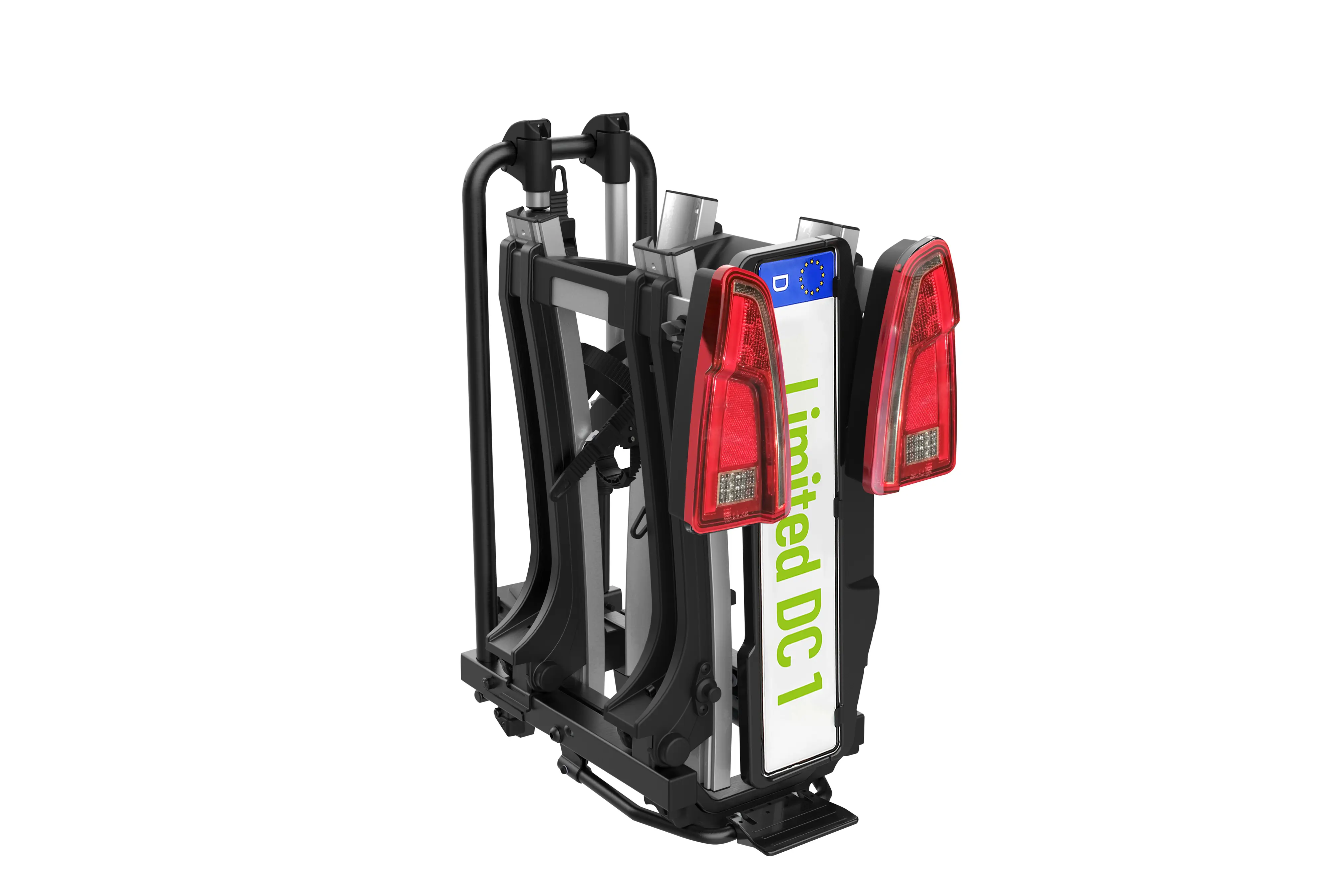 EUFAB Fahrradträger Limited DC1 LED für 2 Fahrräder vormontiert