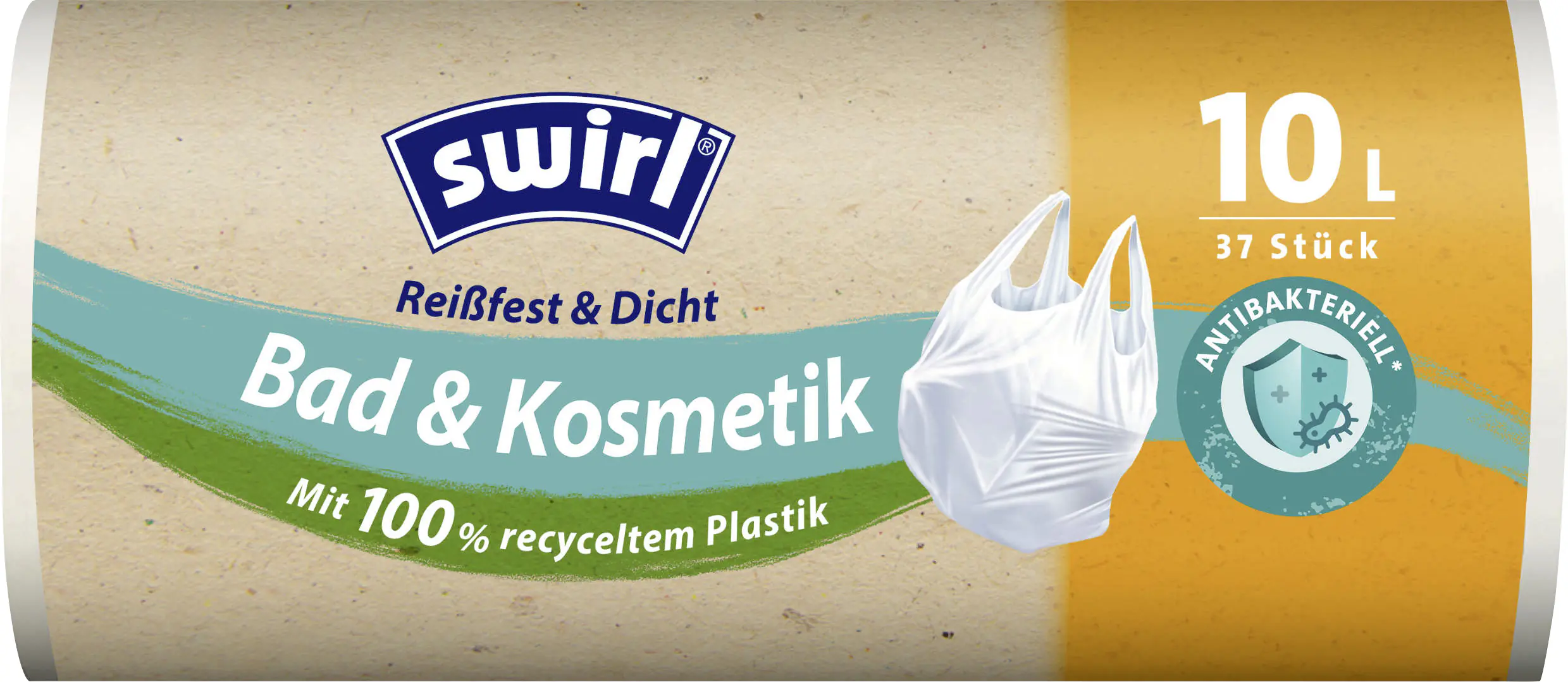 Swirl Müllbeutel mit Tragegriff 10 L 37 Stück