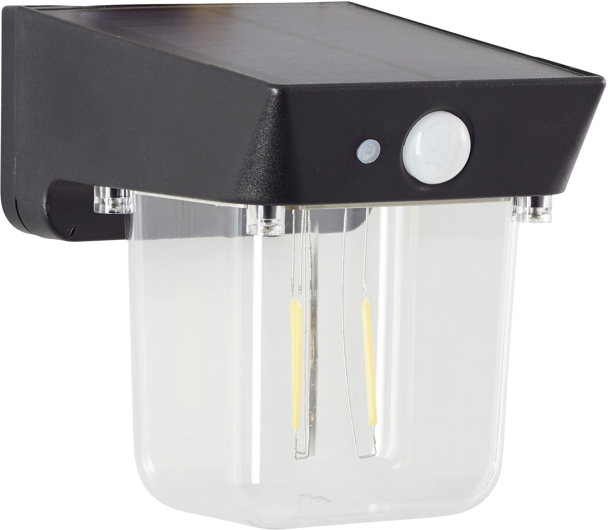 Brilliant Solar-Außenwandleuchte Parson 2W warmweiß Bewegungsmelder