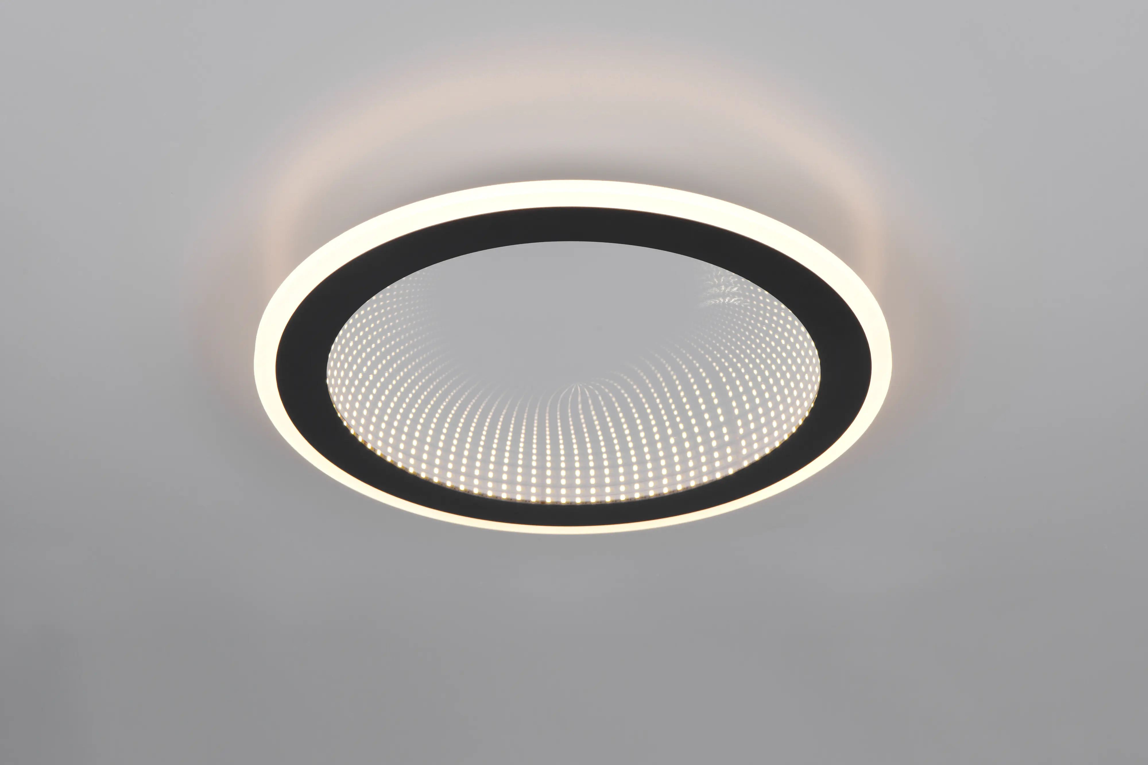 Reality LED Deckenleuchte Glace 21,5W schwarz Metall warmweiß-kaltweiß