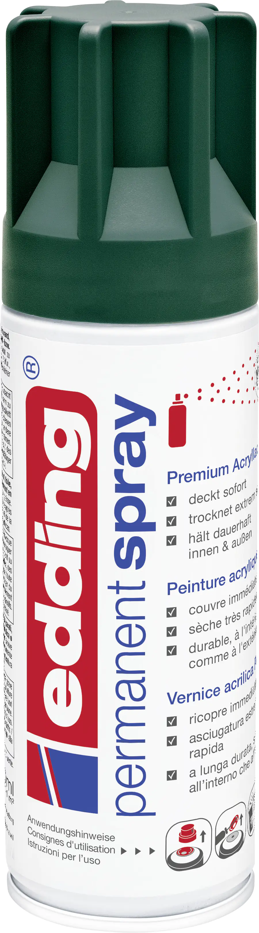 edding 5200 Permanent Spray Premium moosgrün matt Acrylic Paint