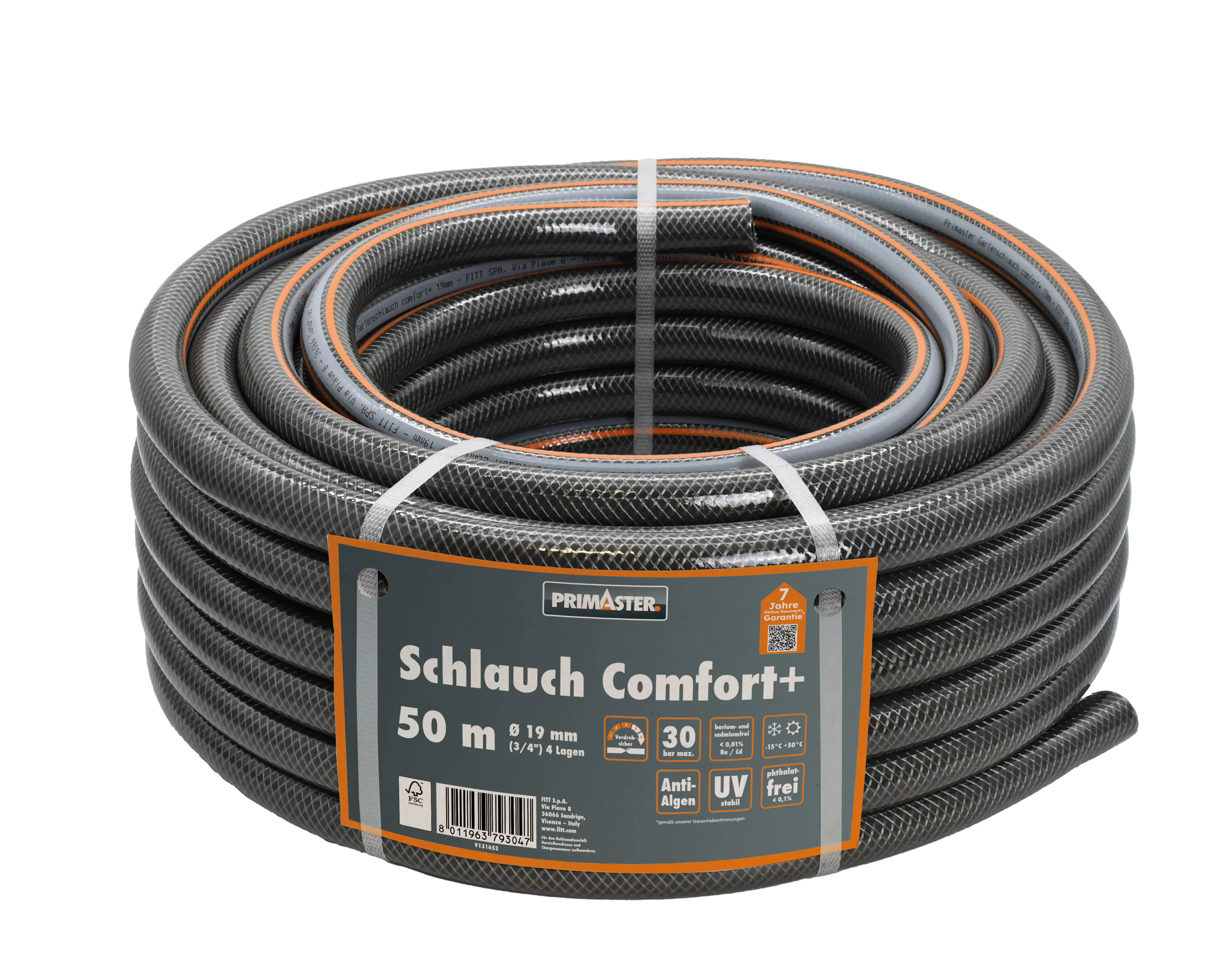 Primaster Gartenschlauch Comfort+ 50 m Ø 19 mm (3/4") Primaster Gartenschlauch Comfort+ 50 m Ø 19 mm (3/4")