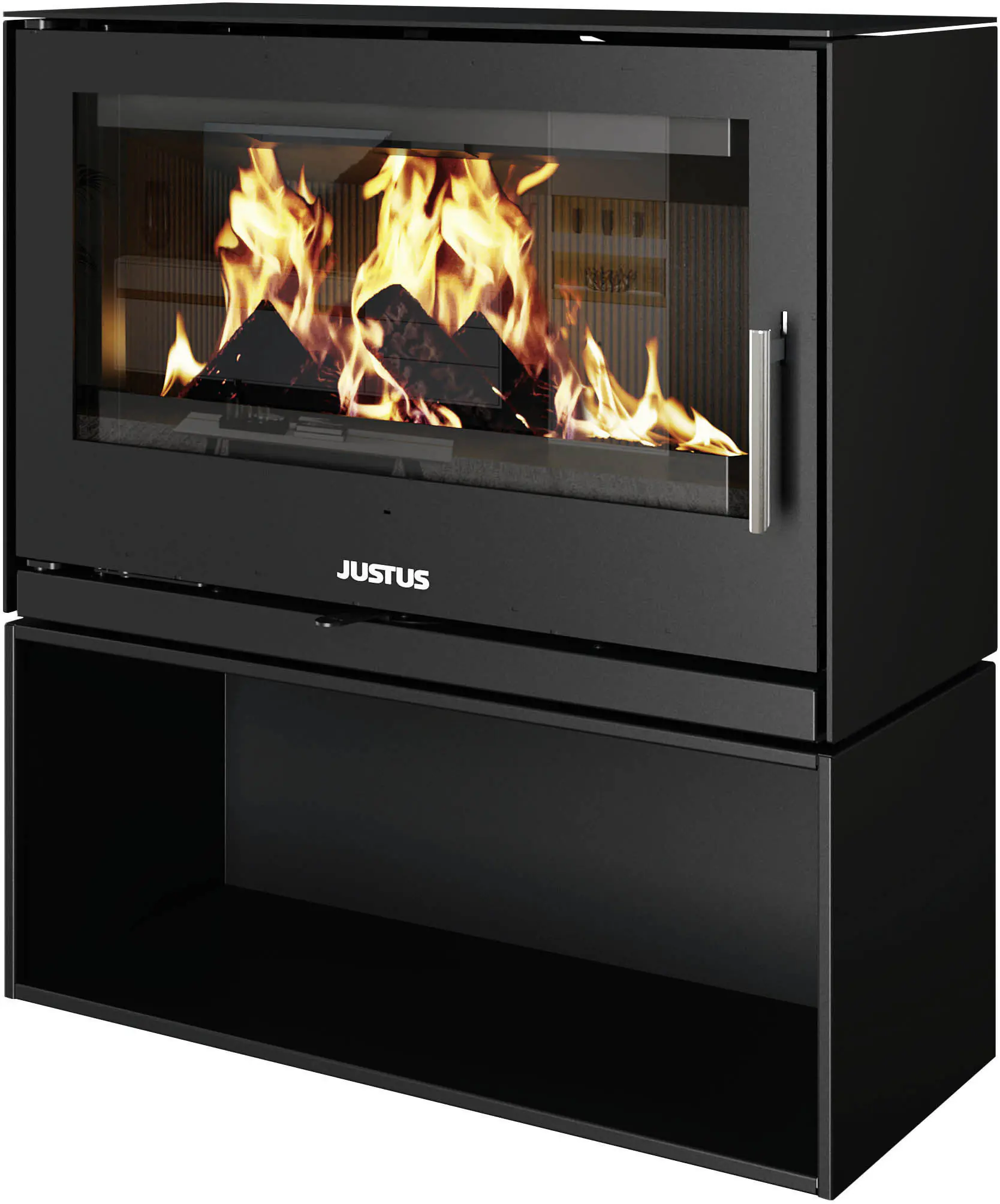 Justus Kaminofen Dias XL Stahl schwarz 8 kW