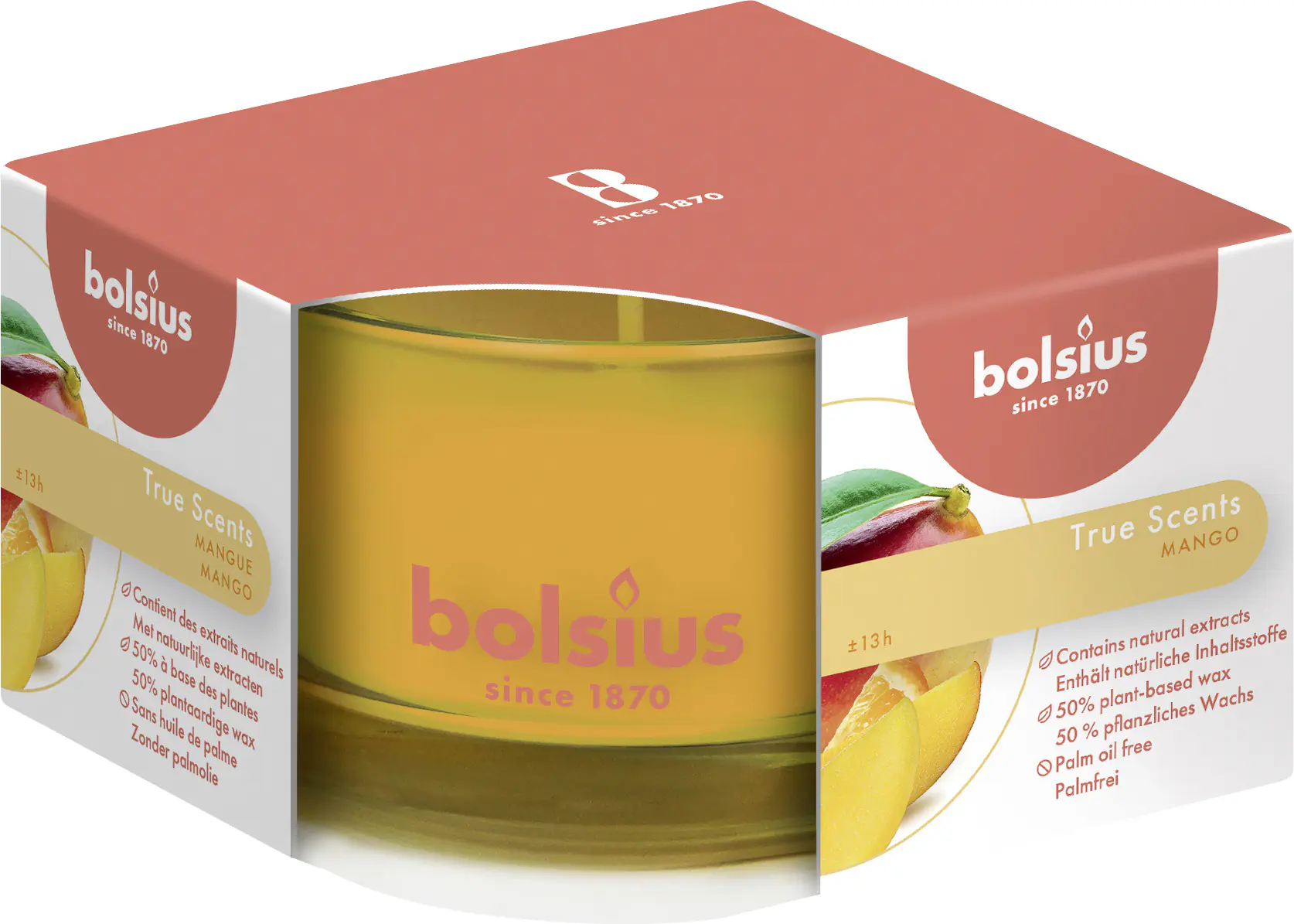 Bolsius True Scents Duftkerze im Glas Mango