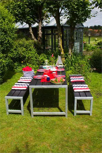 Plus Planken-Garnitur 3-teilig schwarz