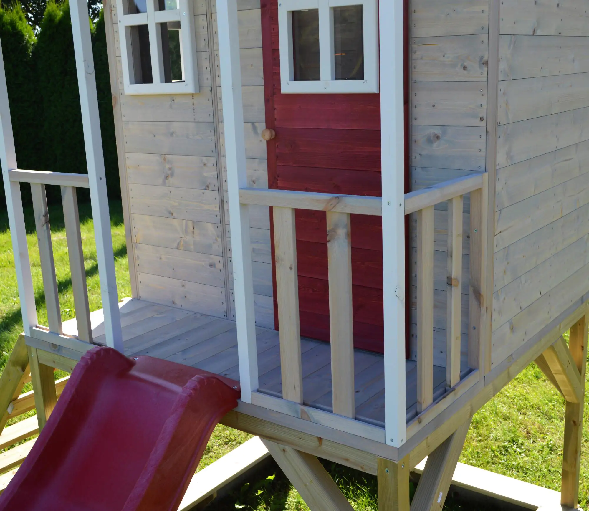 Wendi Toys Kinderspielhaus Alpaka Spielturm inkl. Veranda, Schaukel & Rutsche Wendi Toys Kinderspielhaus Alpaka Spielturm inkl. Veranda, Schaukel & Rutsche