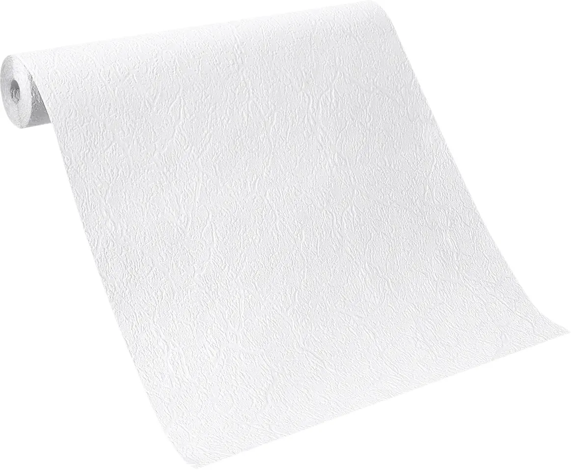 Rasch Papiertapete 823127 Be happy uni weiß. 10,05 x 0,53 m