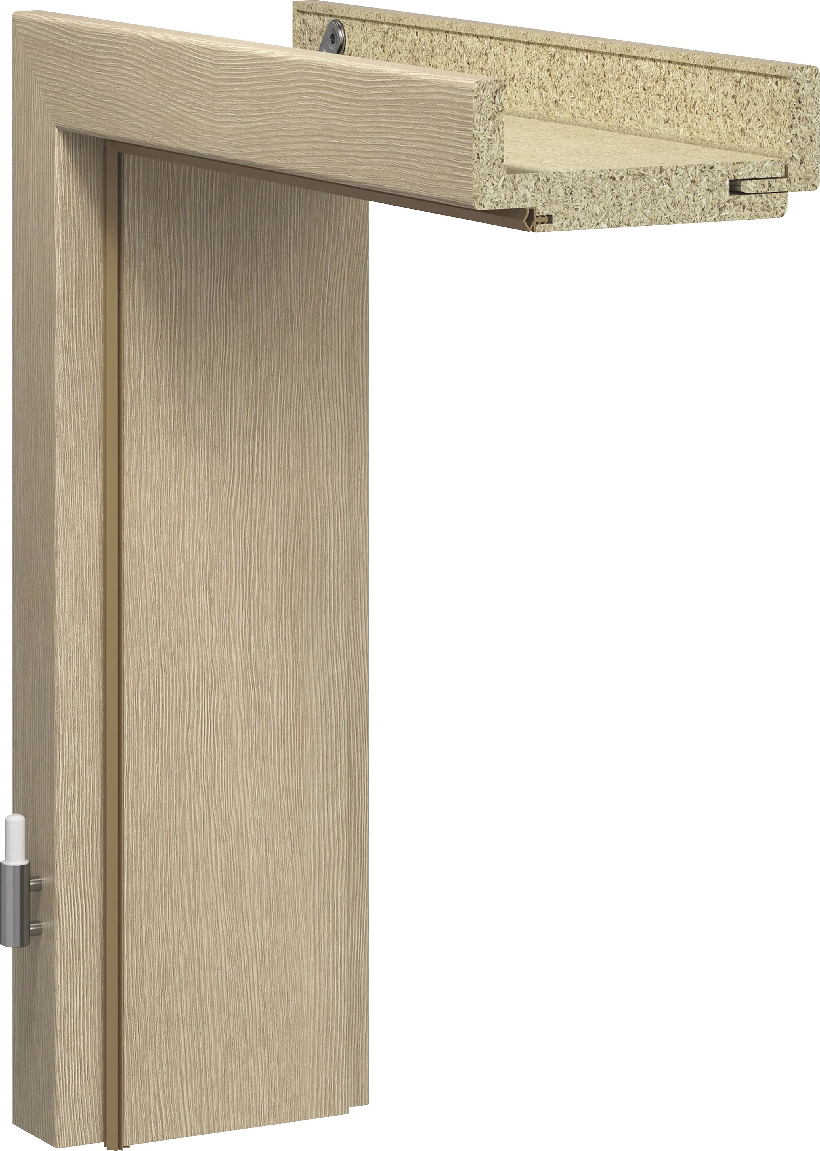 GetaDoor Zarge CPL Cappuccino 86 cm DIN links