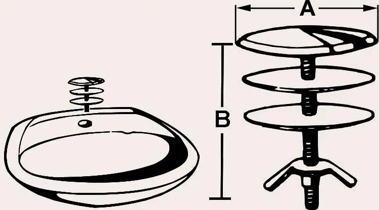 Cornat Hahnlochstopfen Chrom-Nickel-Stahl Ø 40 mm, mit Flügelmutter