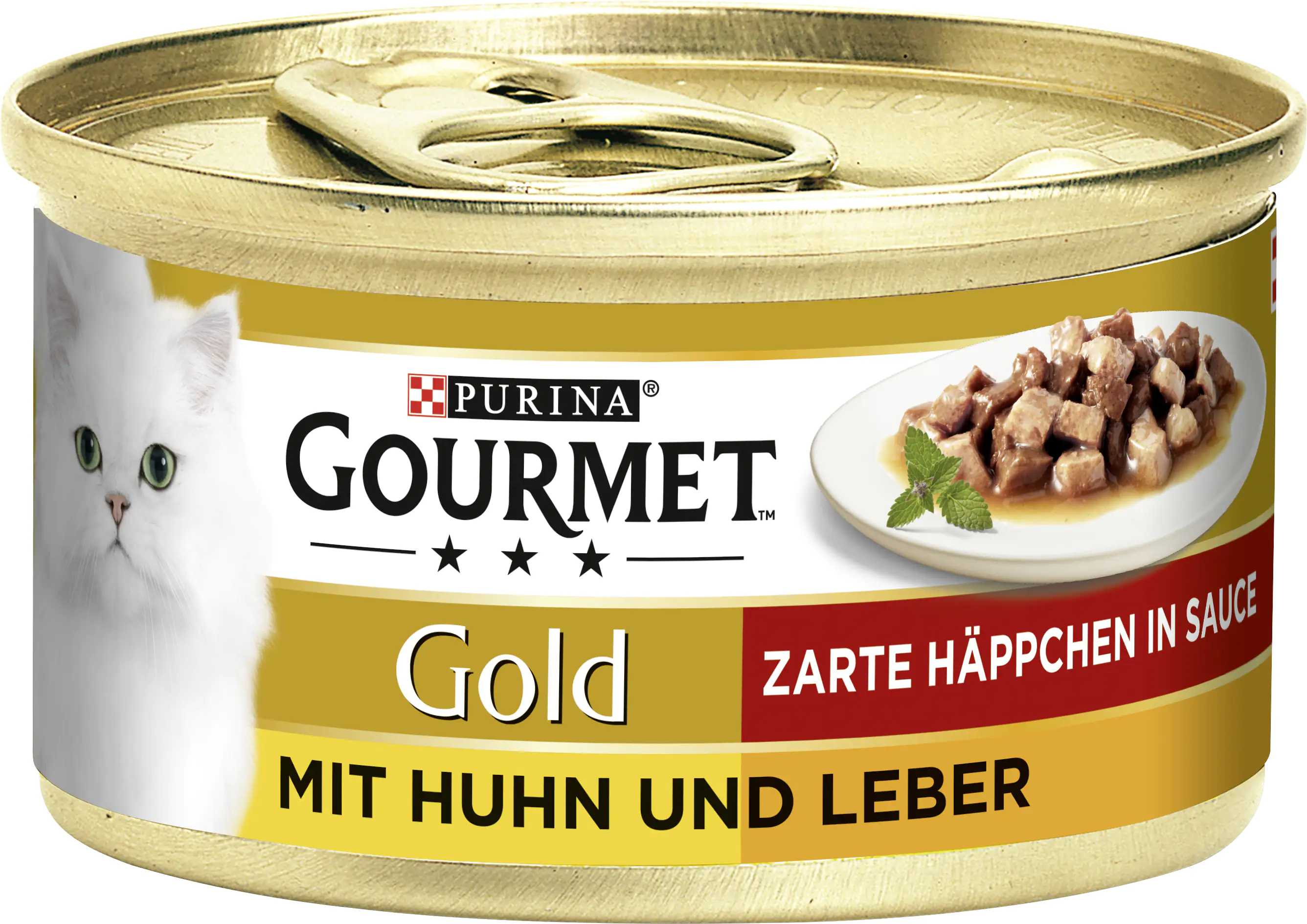 Gourmet Gold Zarte Häppchen in Sauce mit Huhn und Leber 85 g Gourmet Gold Zarte Häppchen in Sauce mit Huhn und Leber 85 g
