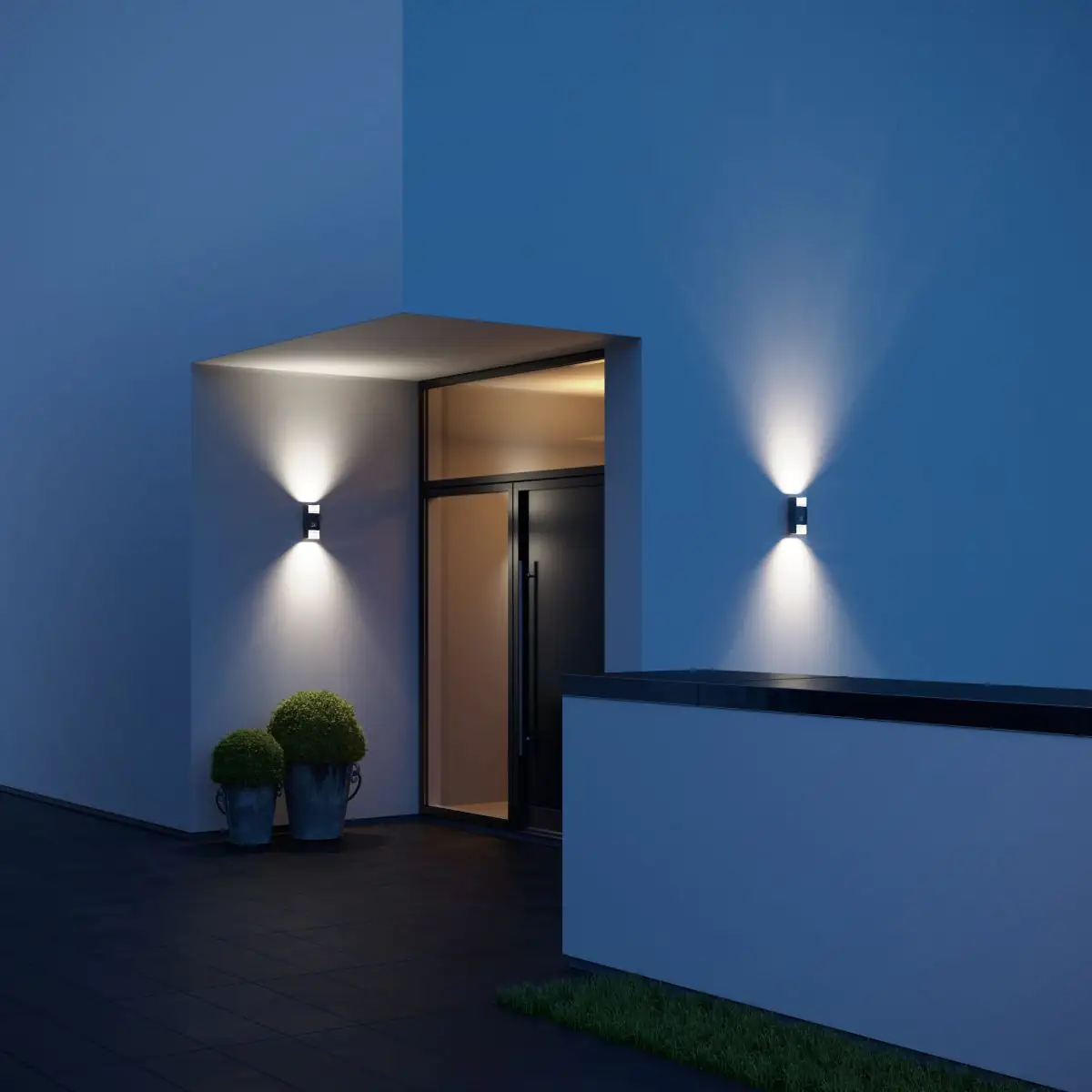 Steinel Sensor LED-Außenleuchte L 920 Si silber Up- & Downlight Steinel Sensor LED-Außenleuchte L 920 Si silber Up- & Downlight