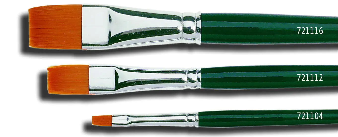 Kreul Pinsel Basic feines Nylon flach Gr. 0