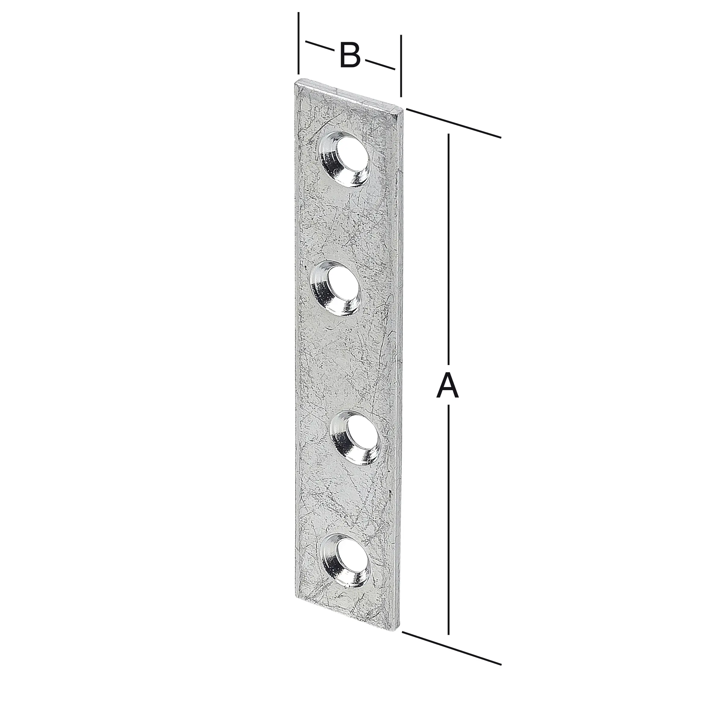 Vormann Verbindungsbleche verzinkt 100 x 15 mm
