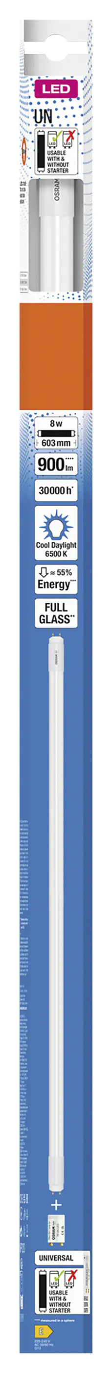 Osram LED Röhre T8 60 cm G13 8 W kaltweiß