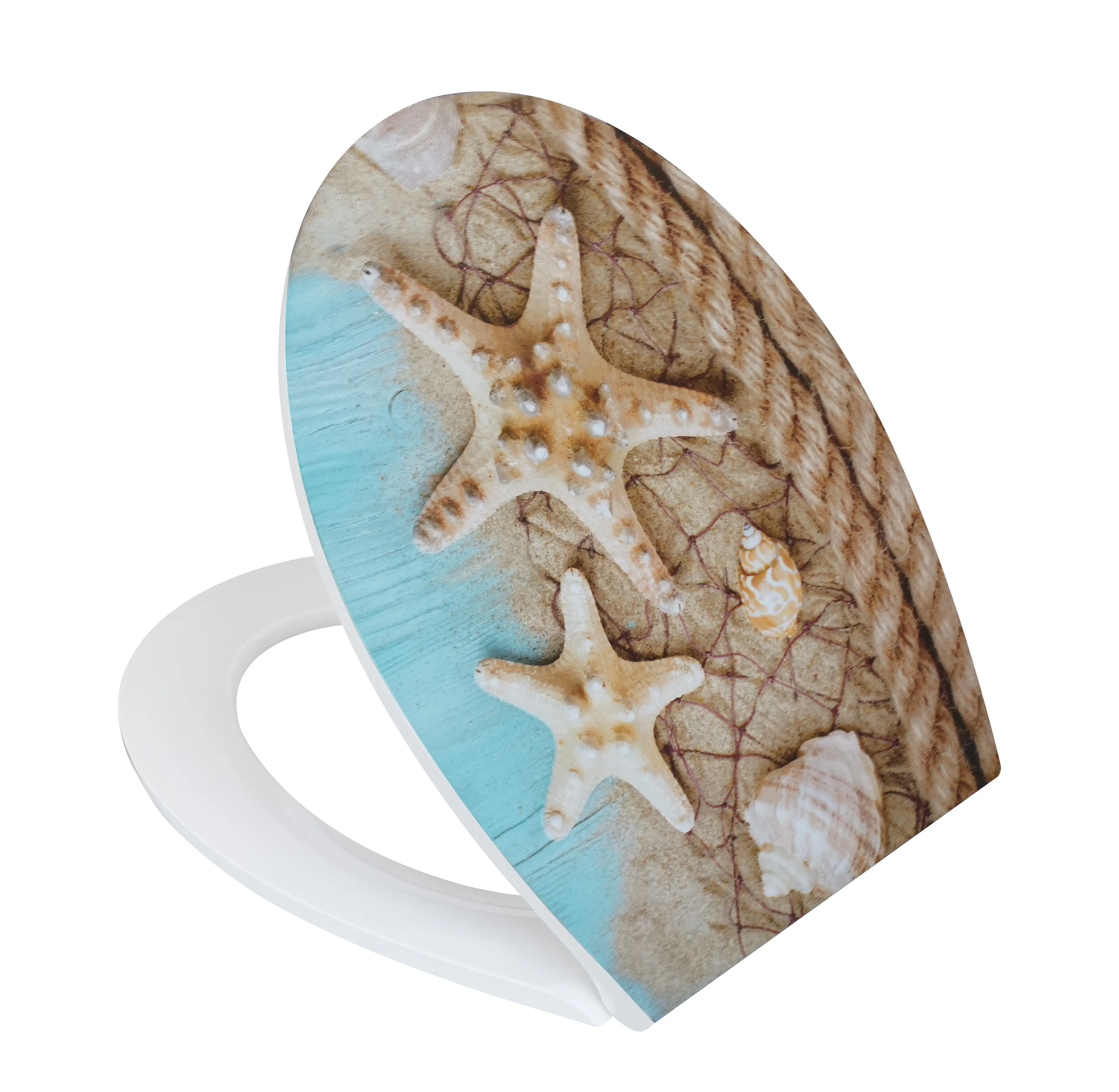 Primaster WC-Sitz mit Absenkautomatik Ocean Breeze weiß