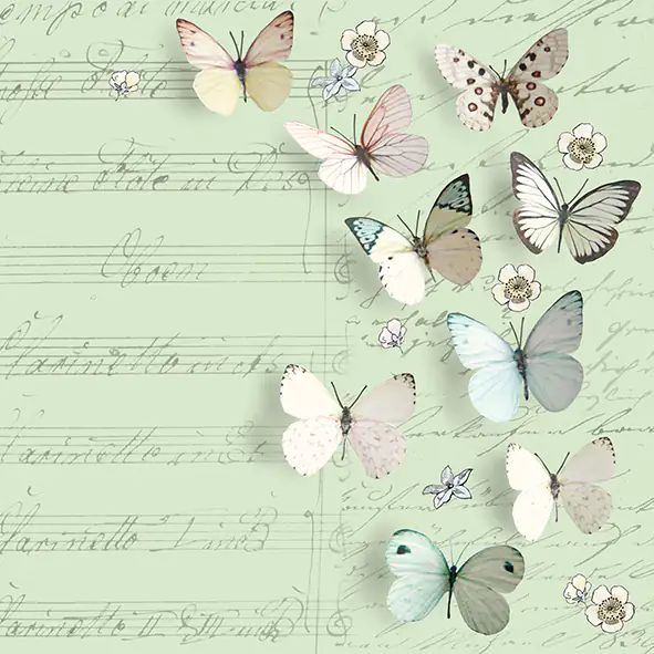 Braun & Company Servietten mint 33 x 33 cm - 20er Pack