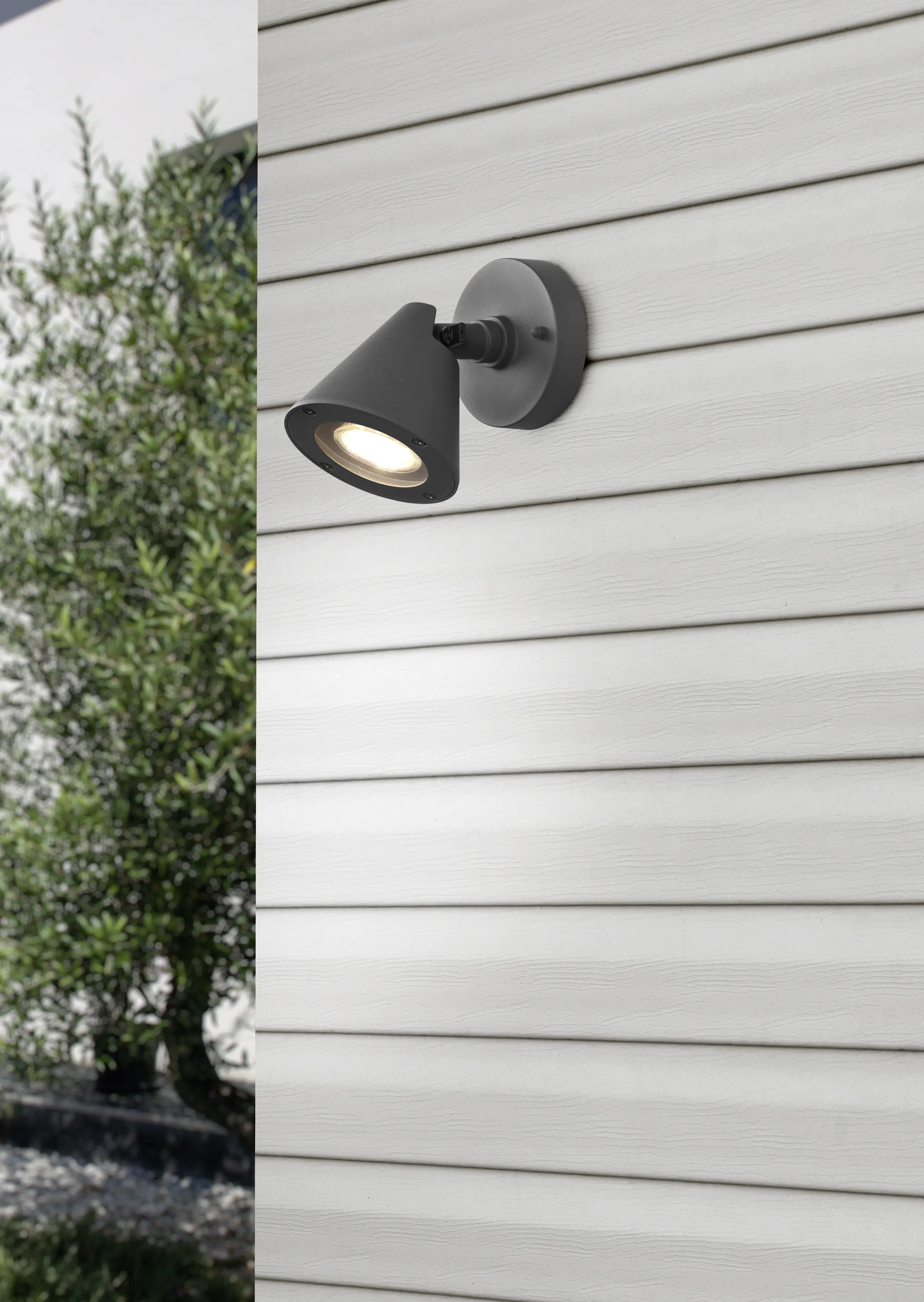 Trio Leuchten Außen-Wandleuchte Kaveri GU10 anthrazit