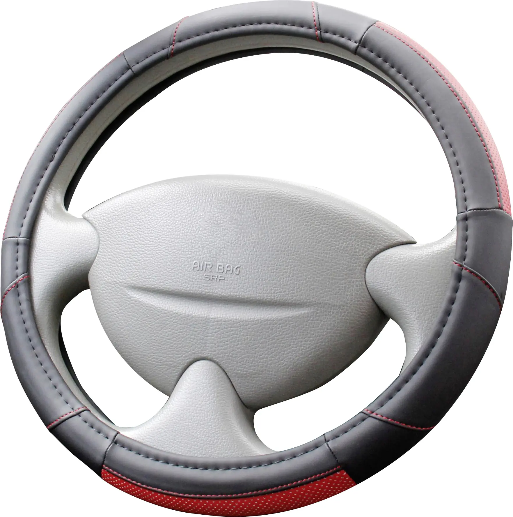 Cartrend Lenkradhülle schwarz-rot