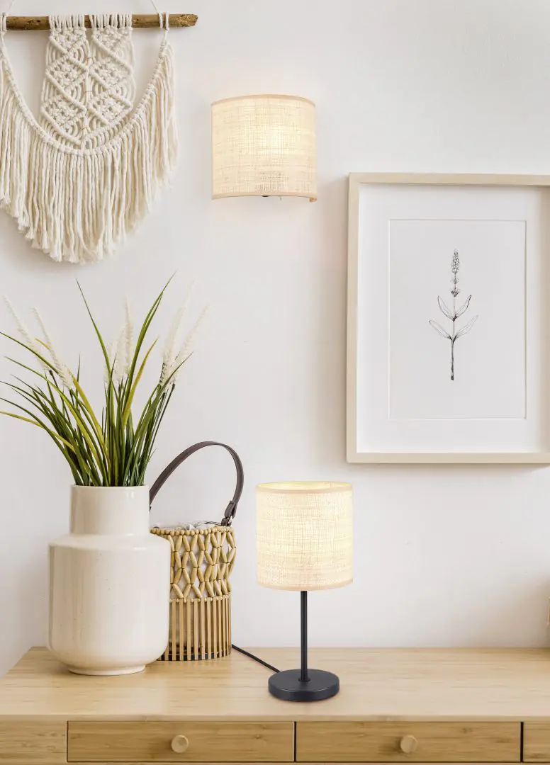 Trio Tischleuchte Aimee 37 x 17 cm warmweiß schwarz matt 