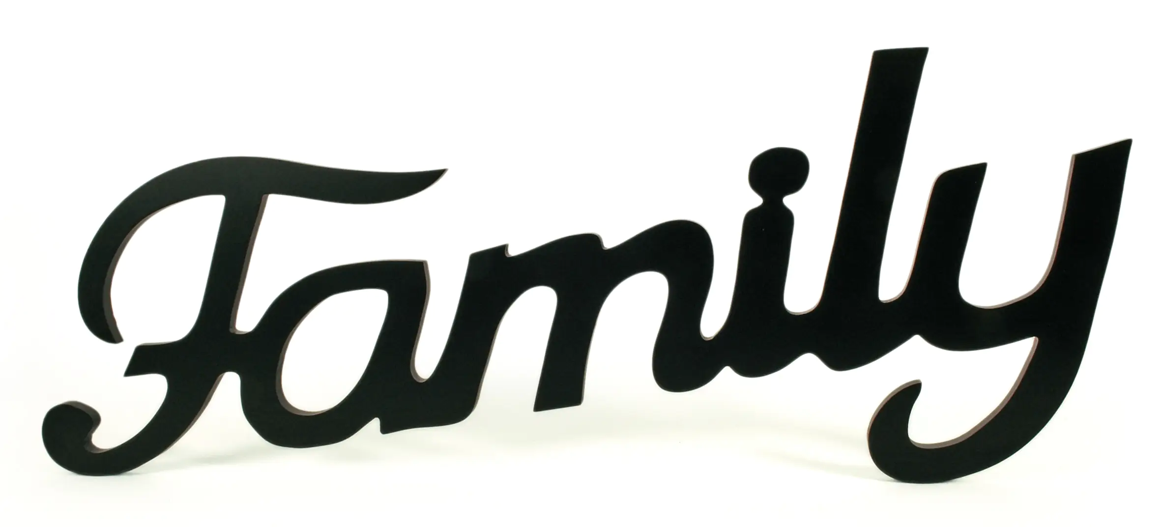 Schriftzug XL Family black  60x29x1,2 cm