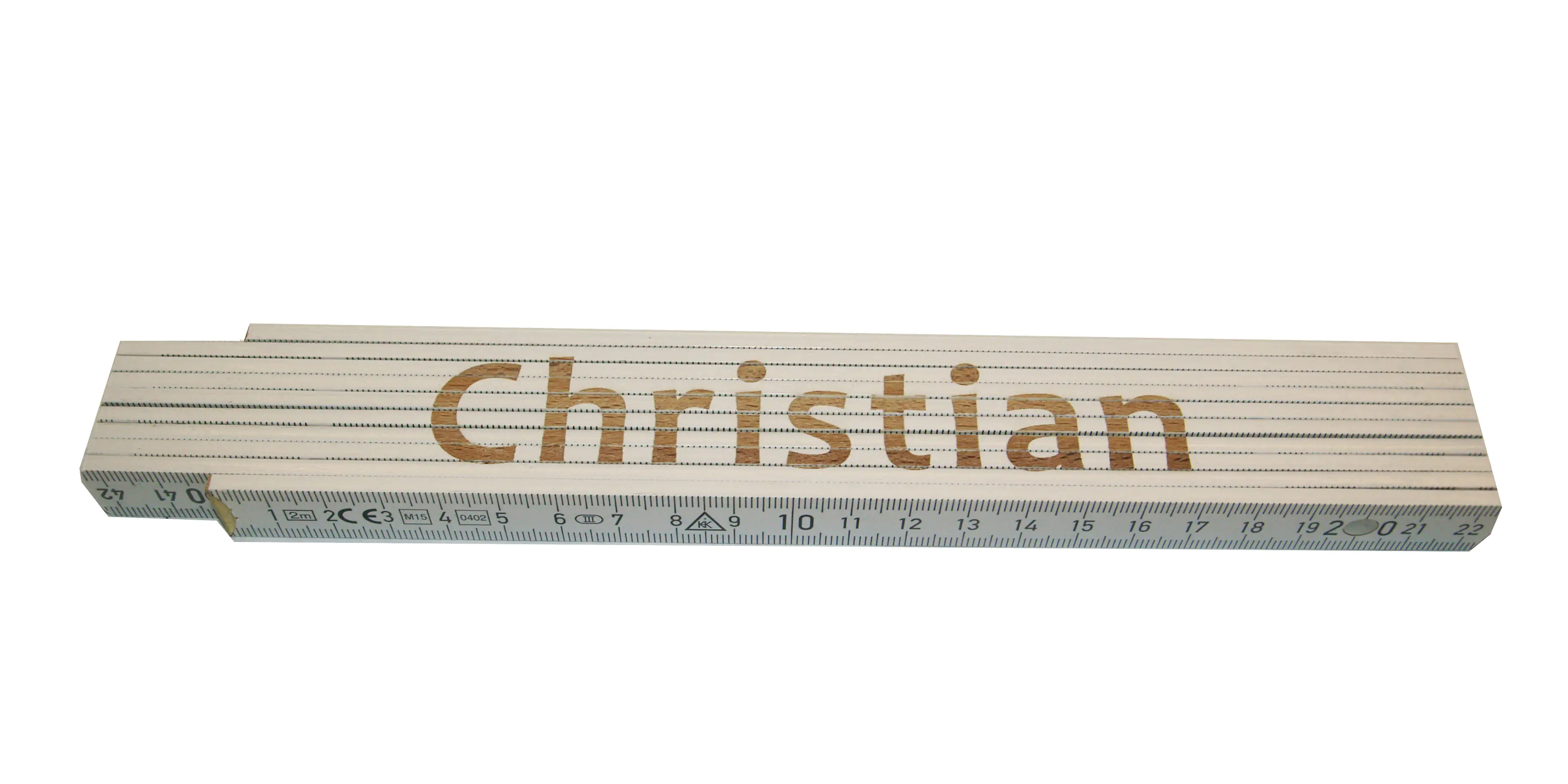Zollstock Christian 2 m weiß