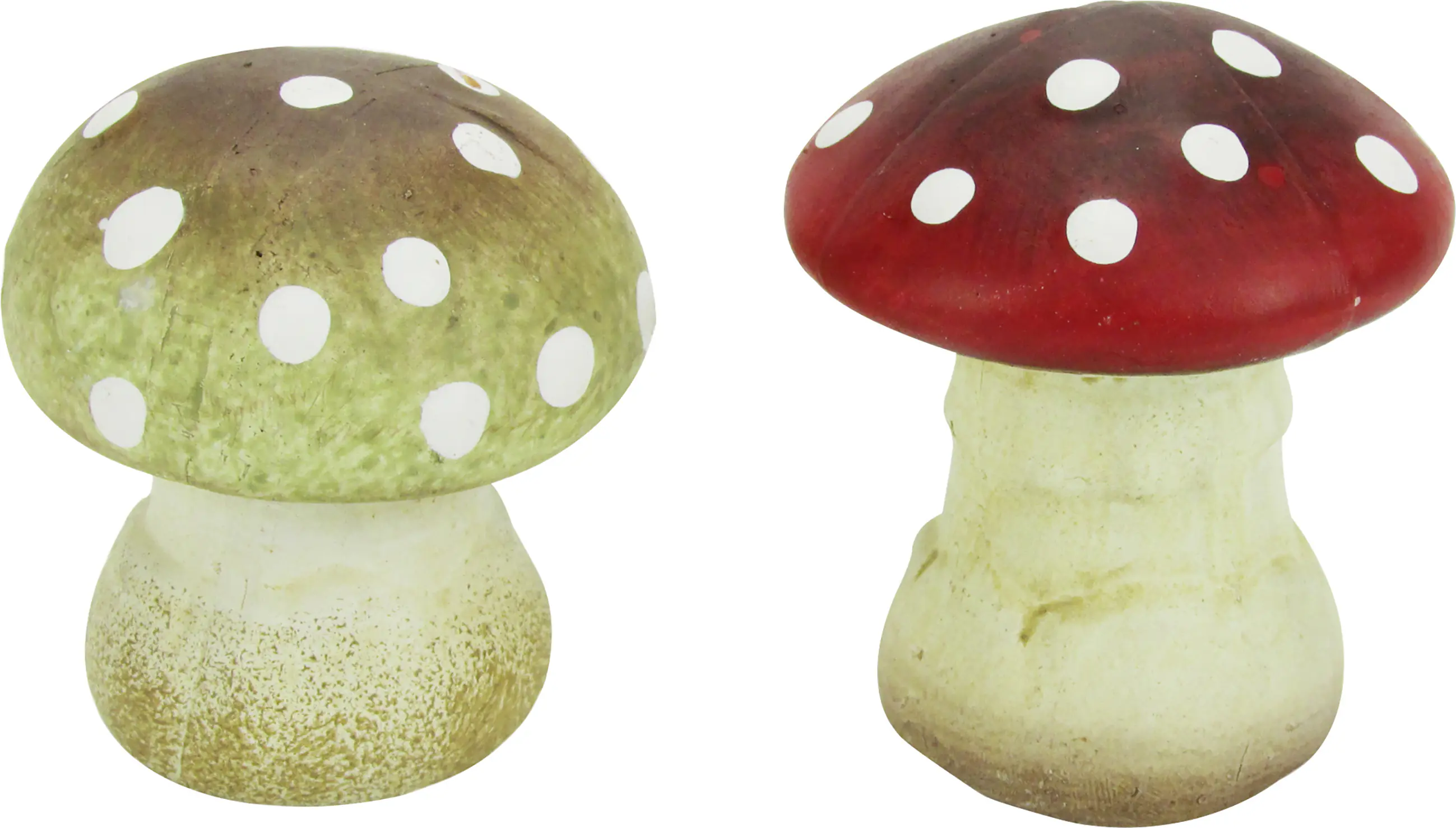 Dekofigur Pilz Keramik 6 cm rot weiß 2-fach sortiert