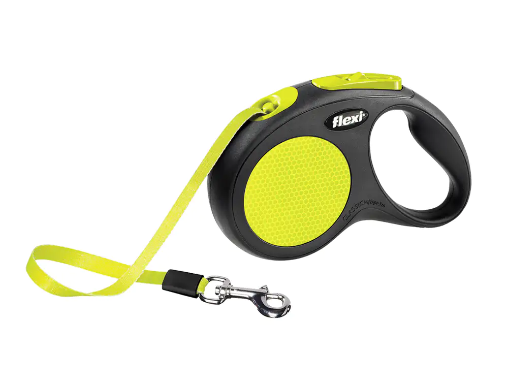 Flexi Hundeleine New Classic M neongelb, Seil