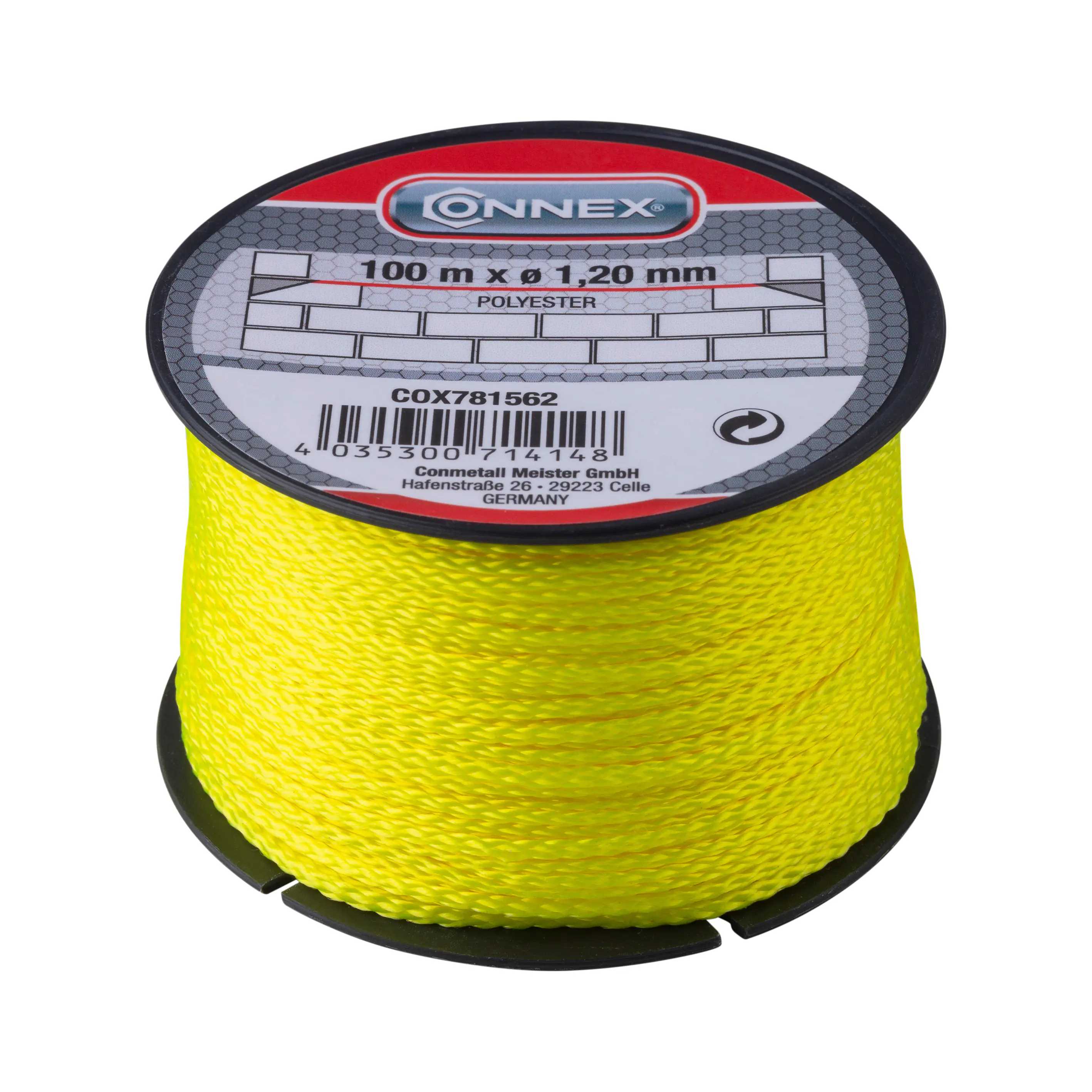 Connex Maurerschnur 100 m Ø 1,2 mm neon-gelb