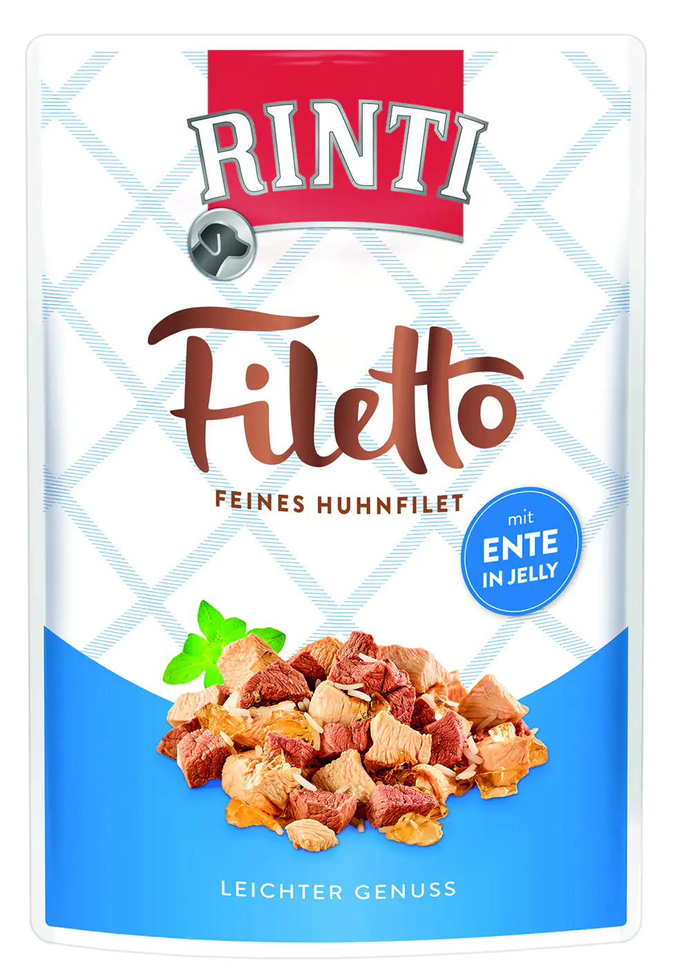 Rinti Filetto Hundenassfutter Adult 100 g Huhnfilet mit Ente in Jelly