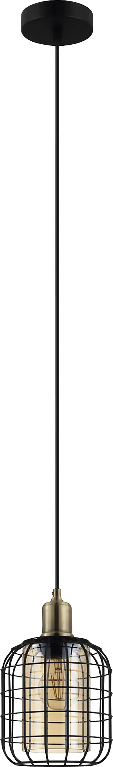 Eglo Hängeleuchte Chisle schwarz brüniert 16,5 x 110 cm E27 Eglo Hängeleuchte Chisle schwarz brüniert 16,5 x 110 cm E27