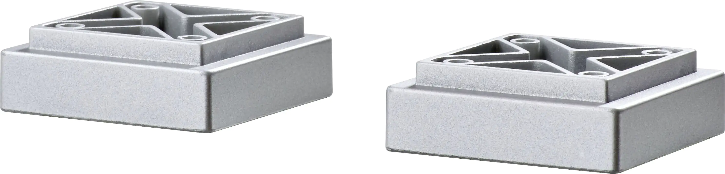 Pelipal Sockelfuß-Set Quickset Silber matt bestehend aus 4 Stück