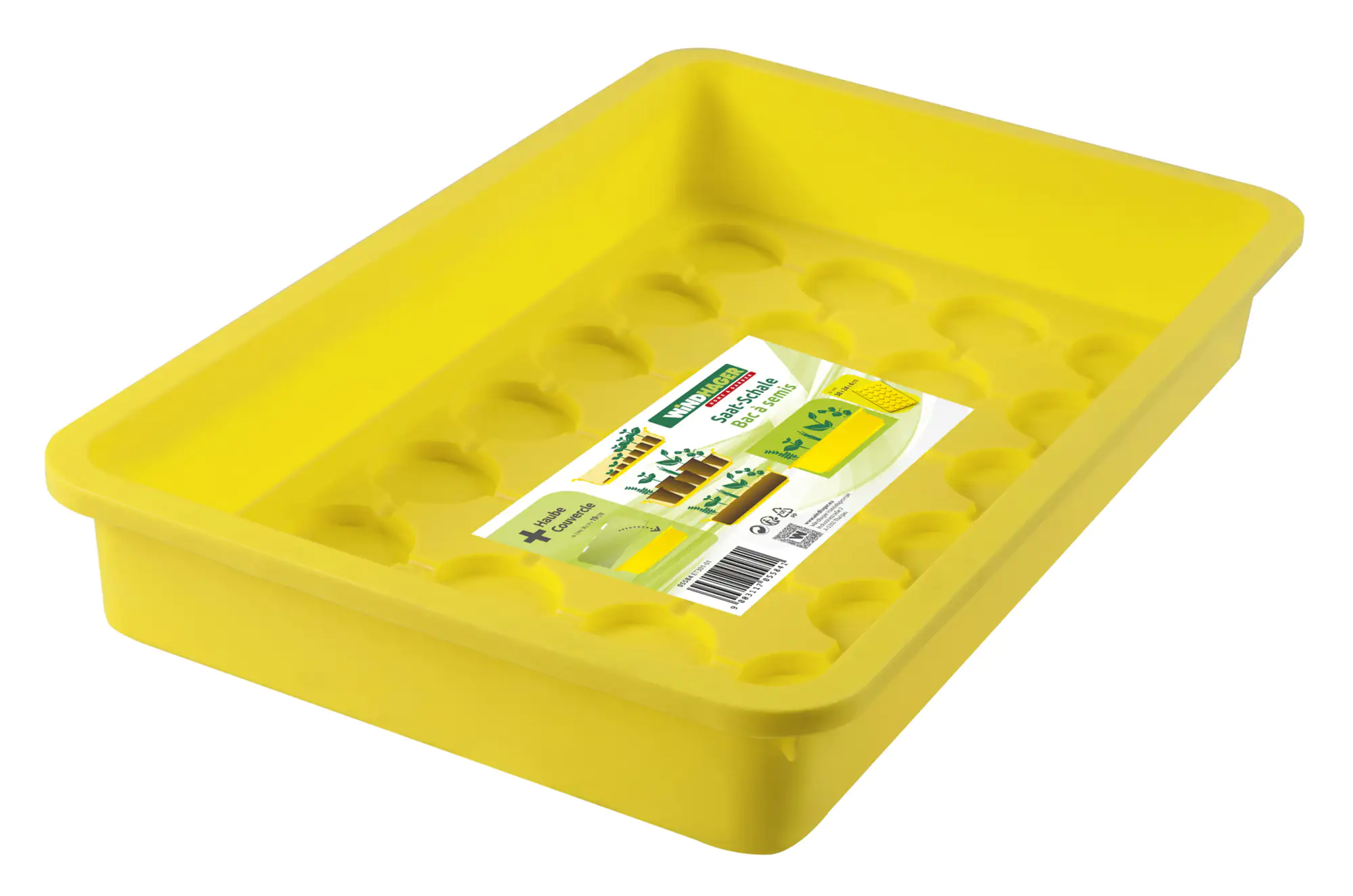 Windhager Saatschale 38 x 24 x 6 cm gelb