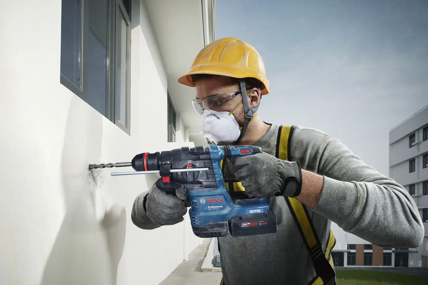 Bosch Professional Akku-Bohrhammer GBH 18V-22 X Solo