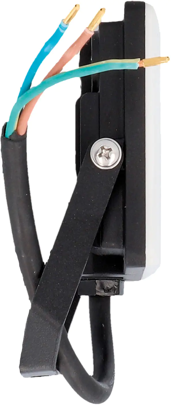 Unitec LED Strahler 20 Watt schwarz 2000 lm, 4000K, 20 cm Kabel, IP65