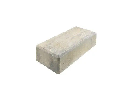 Mauerabdeckstein Muschelkalk 49 x 24 x 11 cm braun-beige