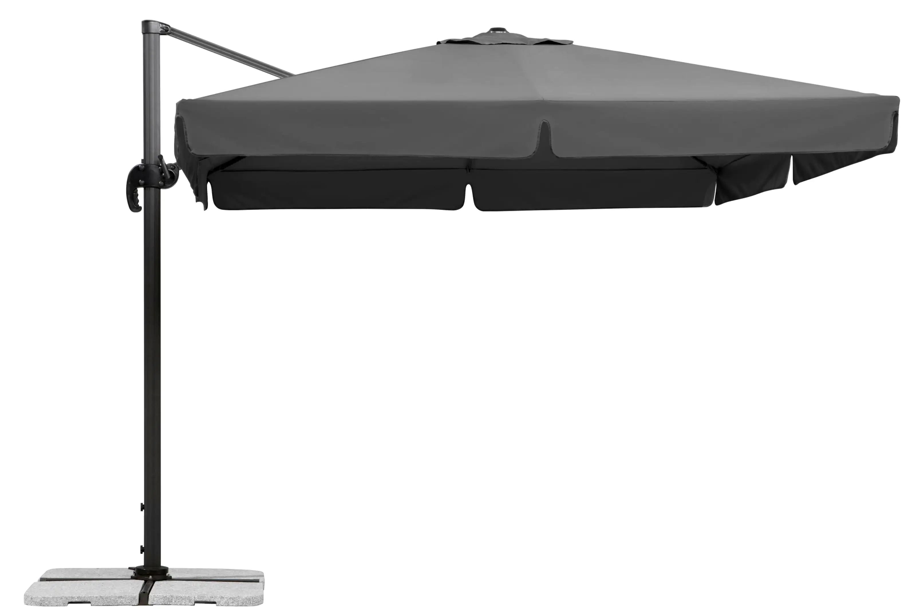 Schneider Sonnenschirm Rhodos anthrazit 300 x 300 cm