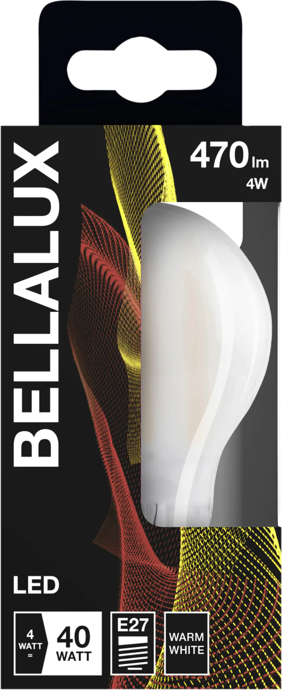 Bellalux LED Leuchtmittel Classic A40 E27 4W warmweiß, weiß matt