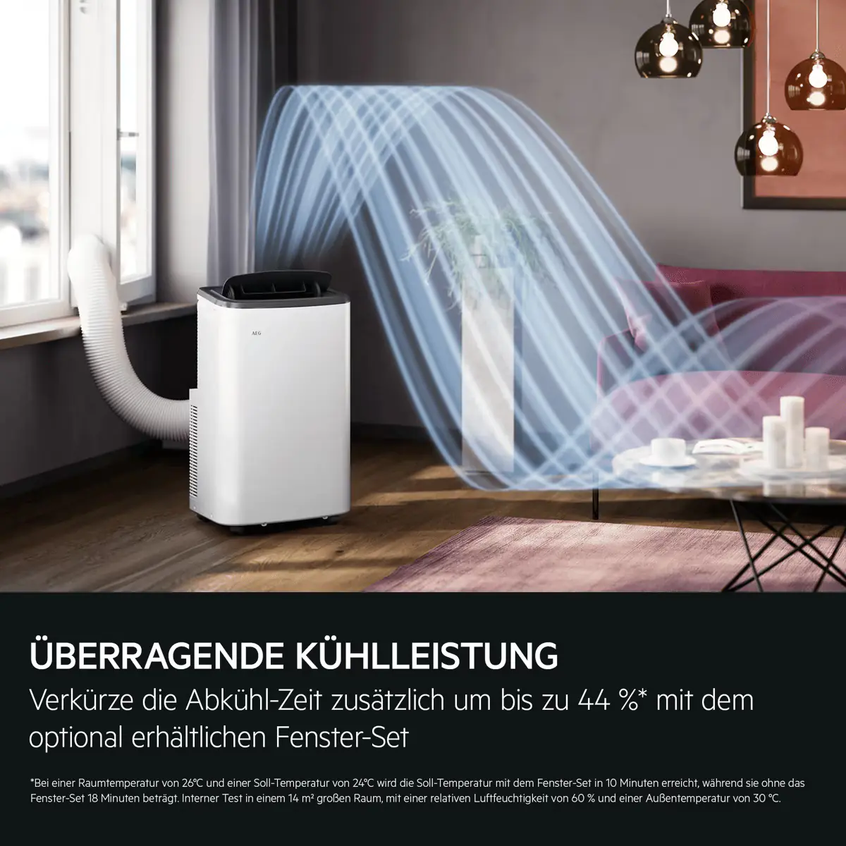 AEG mobile Klimaanlage Comfort 6000 14000 BTU appfähig