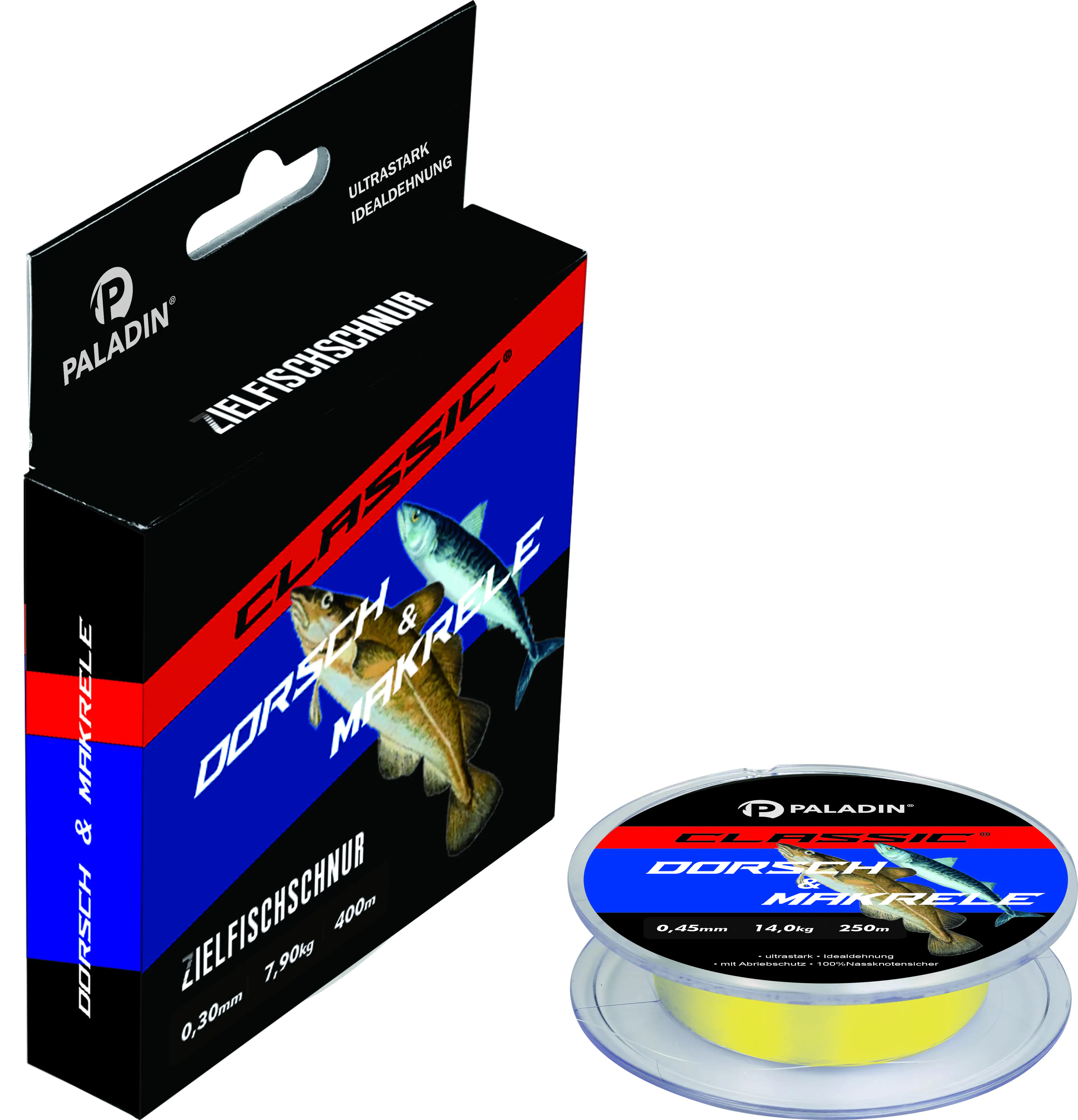 Paladin Angelschnur Dorsch 250 m 0,45 mm fluogelb Paladin Angelschnur Dorsch 250 m 0,45 mm fluogelb
