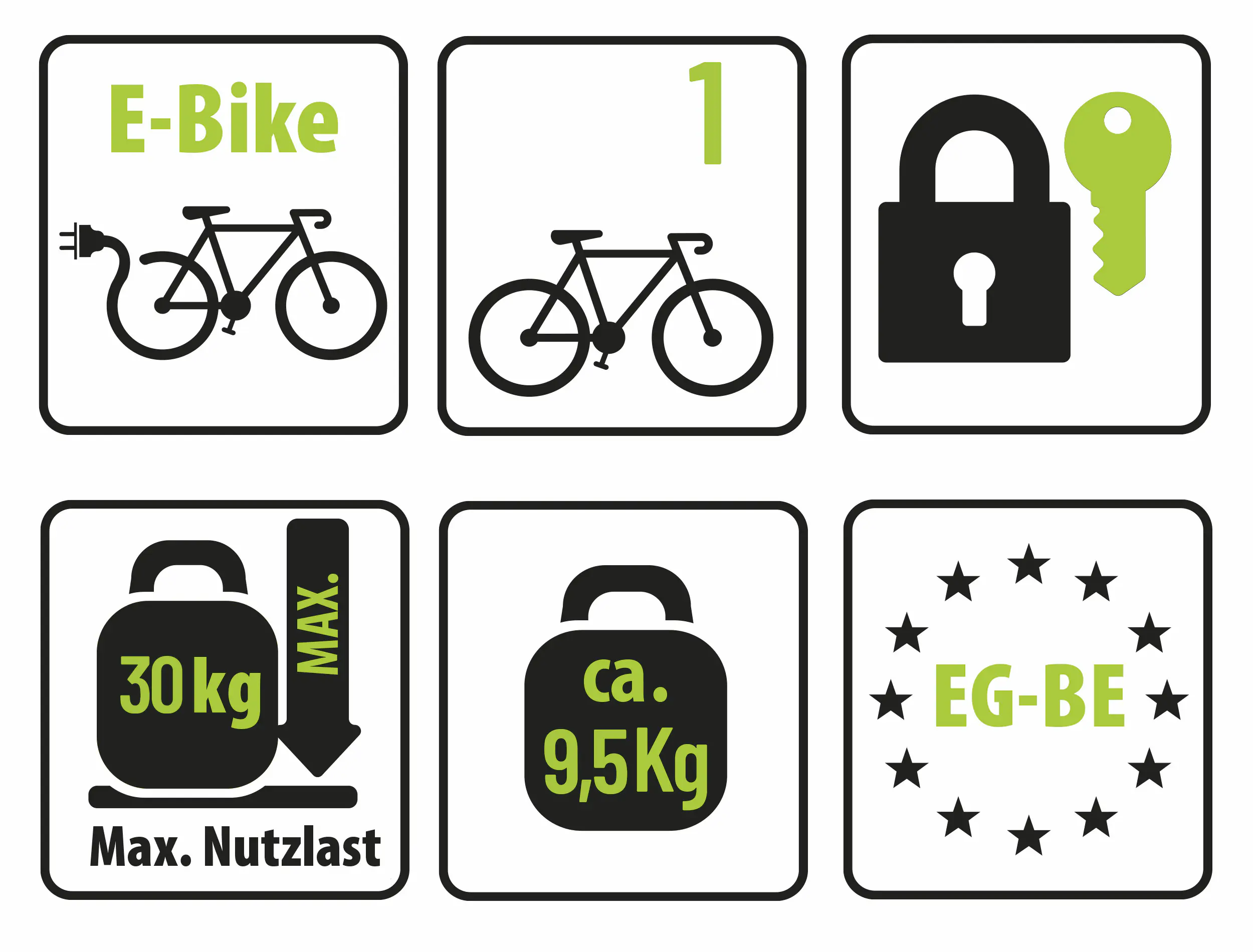 EUFAB Fahrradträger CROW1 für 1 Fahrrad komplett vormontiert EUFAB Fahrradträger CROW1 für 1 Fahrrad komplett vormontiert