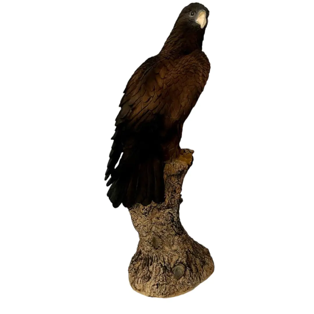 Dekofigur Adler auf Baumstamm 110 x 40 x 50 cm