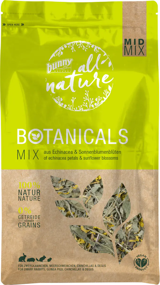 Bunny Nature Botanicals Mid Mix Echinacea & Sonnenblumenblüten 140 g