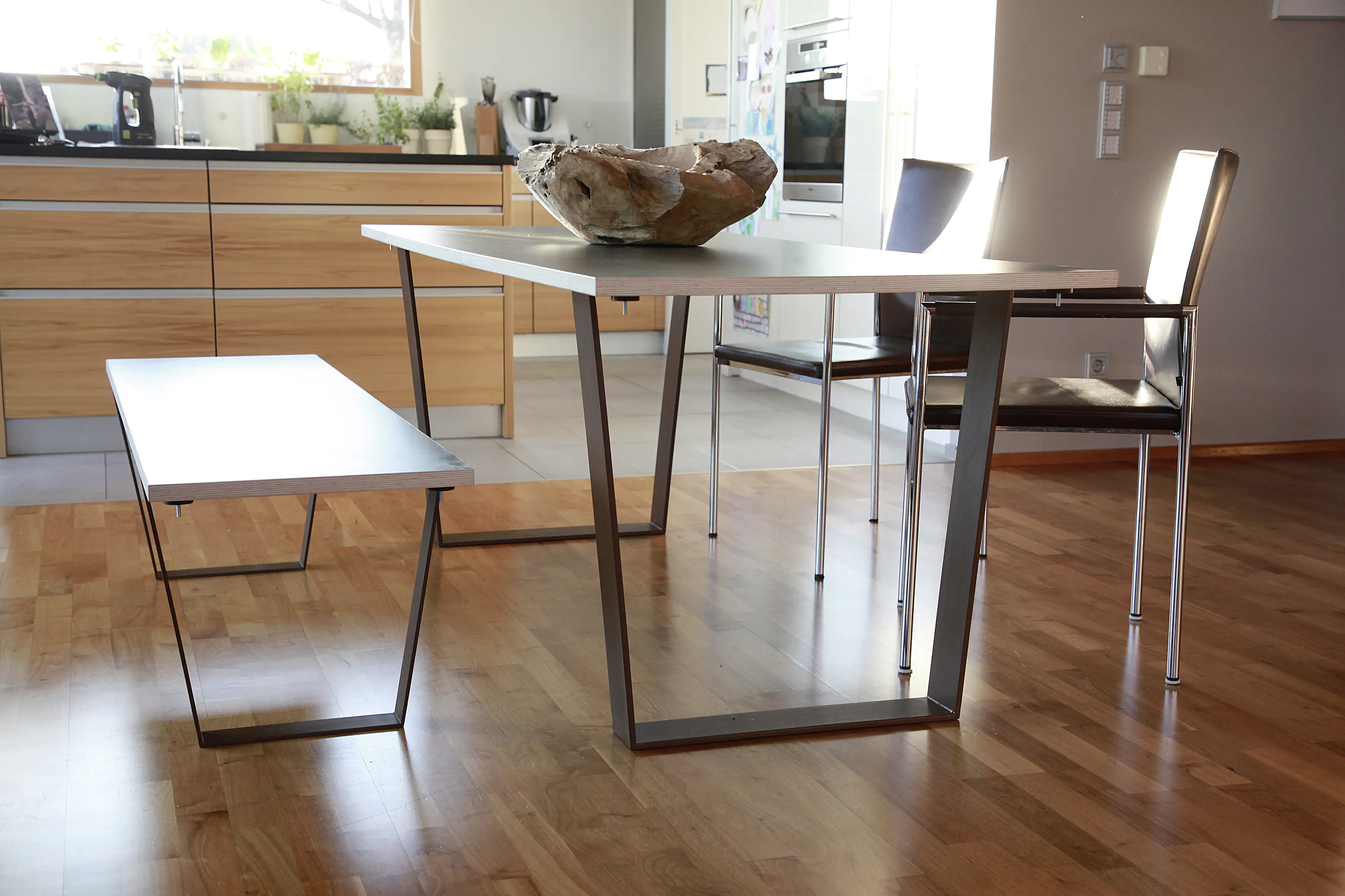 Dieda Bankgestell V-Form rostoptik Maße (L x B x H): 420 x 400 x 70 mm